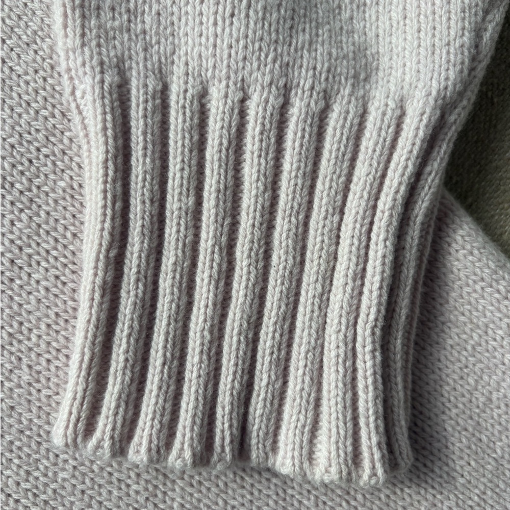 G Label by Goop - Lavender Chunky Crewneck Sweater, XS - Picture 4 of 6
